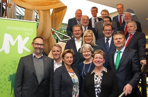 Teilnehmerinnen und Teilnehmer der 89. Umweltministerkonferenz in Potsdam